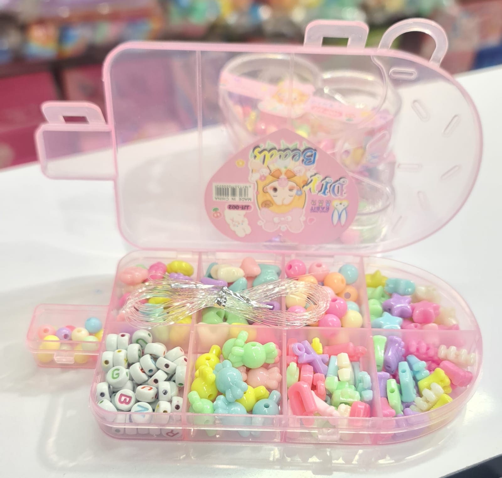 Girls Beaded Toys, Handmade Necklace Bracelet Jewellery Beads, DIY Supplies For Jewelry, Bracelet Making Kit For Kids, Toddler Girls Cartoon DIY Jewelry Girls Beaded Toys, Handmade Necklace Bracelet Jewellery Beads, DIY Supplies For Jewelry, Bracelet Making Kit For Kids, Toddler Girls Cartoon DIY Jewelry